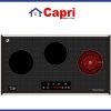 Bếp từ - hồng ngoại 3 vùng nấu Capri CR-810KT (Chấm bi)