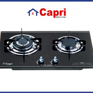 Bếp gas âm kính 2 lò Capri CR-206KT