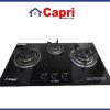 Bếp Gas Âm Kính 3 Lò Capri CR-309KT
