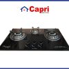 Bếp gas âm kính 3 lò Capri CR-37KT
